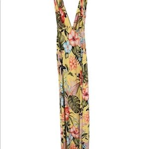 Woman Floral dress , size S , 96 polyester, 4 spandex